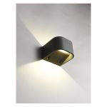 Ansell LED Wandlamp Gila Grafiet 11W 512lm - 830 Warm Wit | IP55