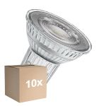 Voordeelpak 10x Ledvance LED PAR16 GU10 Reflector 7W 575lm 60D - 940 Koel Wit | Beste Kleurweergave - Dimbaar - Vervangt 80W