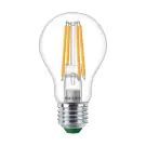 Philips Master Ultra Efficient LED E27 Peer Filament Helder 4W 840lm - 827 Zeer Warm Wit | Dimbaar - Vervangt 60W