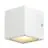 SLV Sitra Kubus Wandlamp Aluminium Wit | Buitenverlichting - IP44 - Geschikt voor 2x GX53 