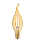 Ledvance Vintage 1906 LED E14 Kaars Goud 2.5W 220lm - 824 Zeer Warm Wit | Vervangt 22W