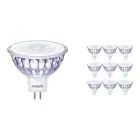 Voordeelpak 10x Philips Master Value LED Spot GU5.3 MR16 7.5W 660lm 36D - 940 Koel Wit | Beste Kleurweergave - Dimbaar - Vervangt 50W