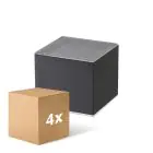 Voordeelpak 4x D'Lite Wandlamp  Elingen Solar Zwart Up & Down - 830 Warm Wit | IP54 - Bewegingssensor